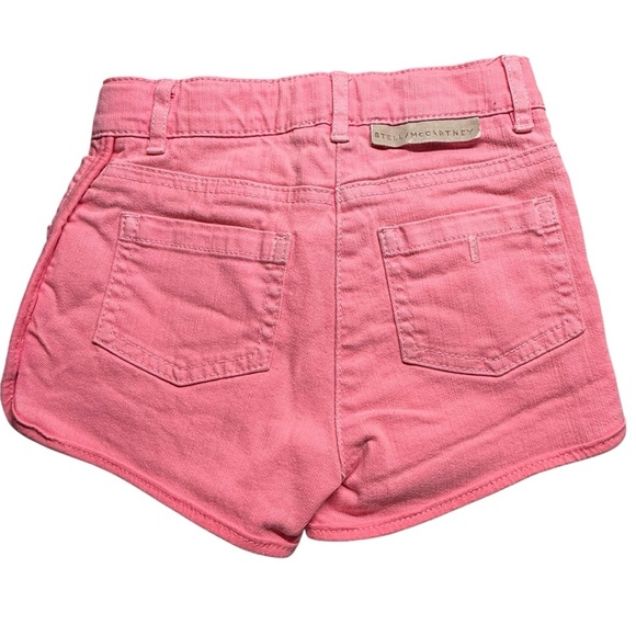 Stella McCartney Kids Pink High-Waisted Denim Shorts size 4 - Picture 5 of 6